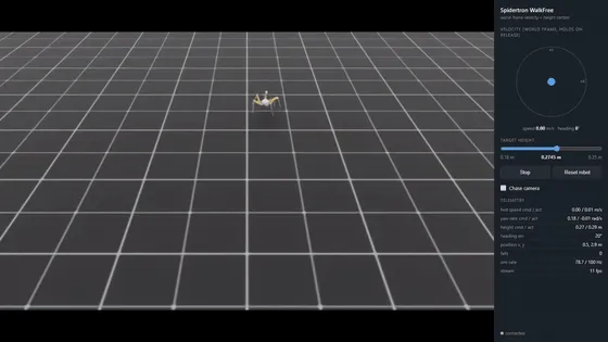 Walk policy from chase camera
