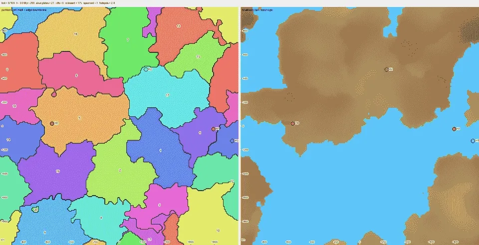 Example tectonic-sim run